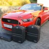 Ford Mustang VI Cabrio Ab 2014 (EU-Version) - 3-tlg. Kofferset Kofferraum - Schwarze Naht 1 Ford Mustang VI Cabrio Ab 2014 (EU-Version) - 3-tlg. Kofferset Kofferraum - Schwarze Naht -Reiseaufbewahrung 1050164 1 42