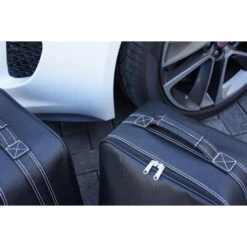 Jaguar F-Type (EU) Cabrio Bis 5/2016 - 4tlg. Kofferset Kofferraum - Silbergraue Naht/Futter Grau -Reiseaufbewahrung 1050632 5