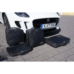 Jaguar F-Type (EU) Cabrio Bis 5/2016 - 4tlg. Kofferset Kofferraum - Silbergraue Naht/Futter Grau -Reiseaufbewahrung 1050632 6