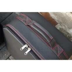 Jaguar F-Type Cabrio Ab 06/2016 (EU) - 4tlg. Kofferset Kofferraum - Silbergraue Naht/Futter Grau -Reiseaufbewahrung 1050637 DSC03972