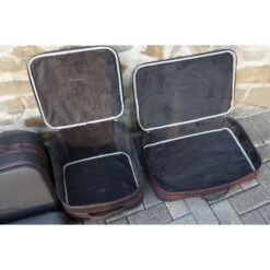 Jaguar F-Type Cabrio Ab 06/2016 (EU) - 4tlg. Kofferset Kofferraum - Silbergraue Naht/Futter Grau -Reiseaufbewahrung 1050637 DSC03977