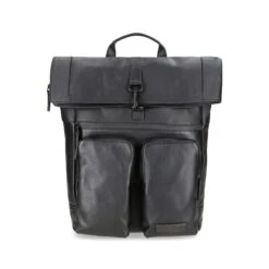 JOST STOCKHOLM Kurierrucksack Mit Fronttasche - Schwarz