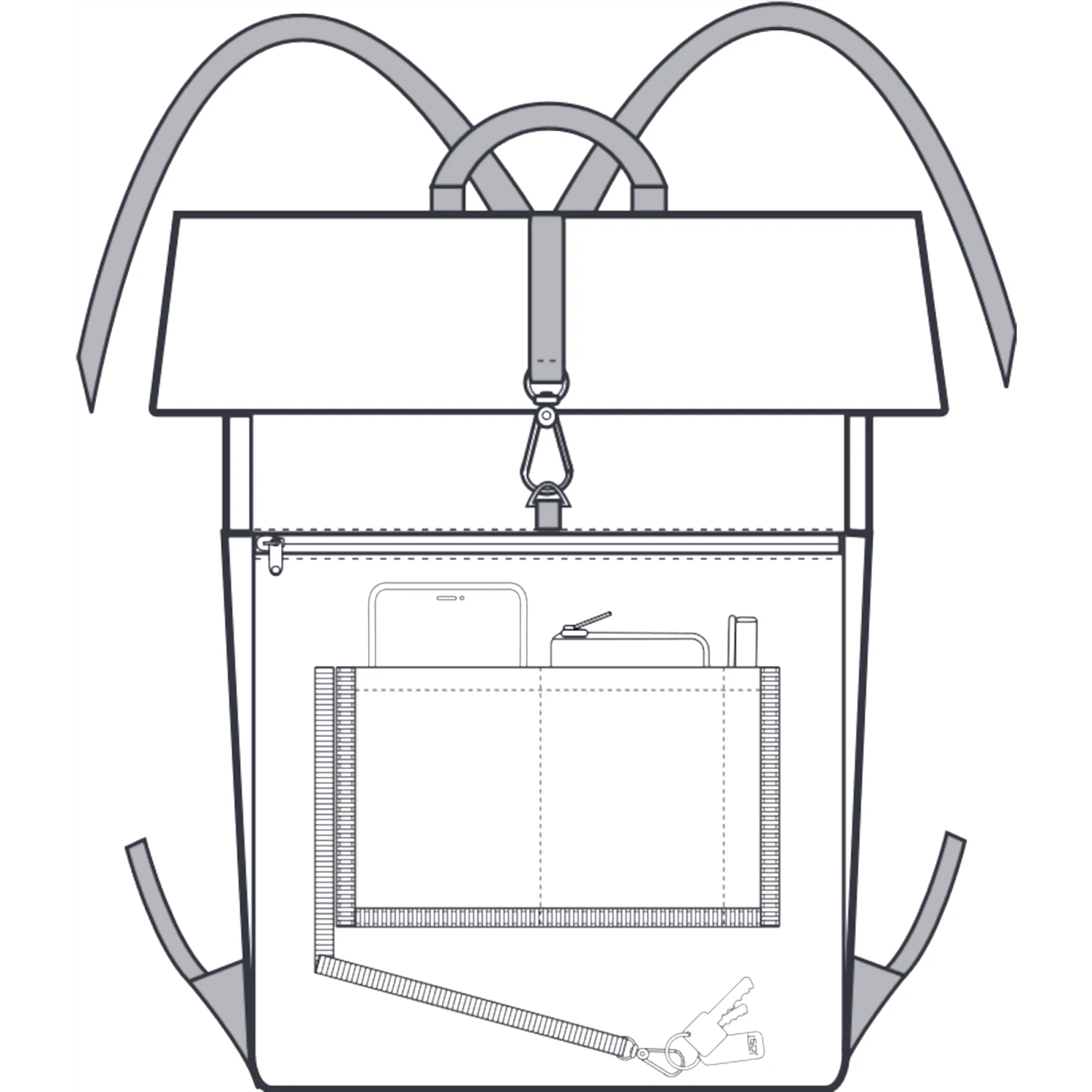 JOST TALLINN Kurierrucksack - Schwarz 11 JOST TALLINN Kurierrucksack - Schwarz – Bild 9