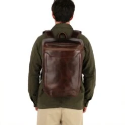 Leder Rucksack Siwa - Braun / Dots -Reiseaufbewahrung 1051523 Siwa model2