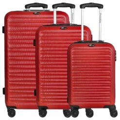 3-tlg. Kofferset HAVANNA 2.0 Paradise - Rot