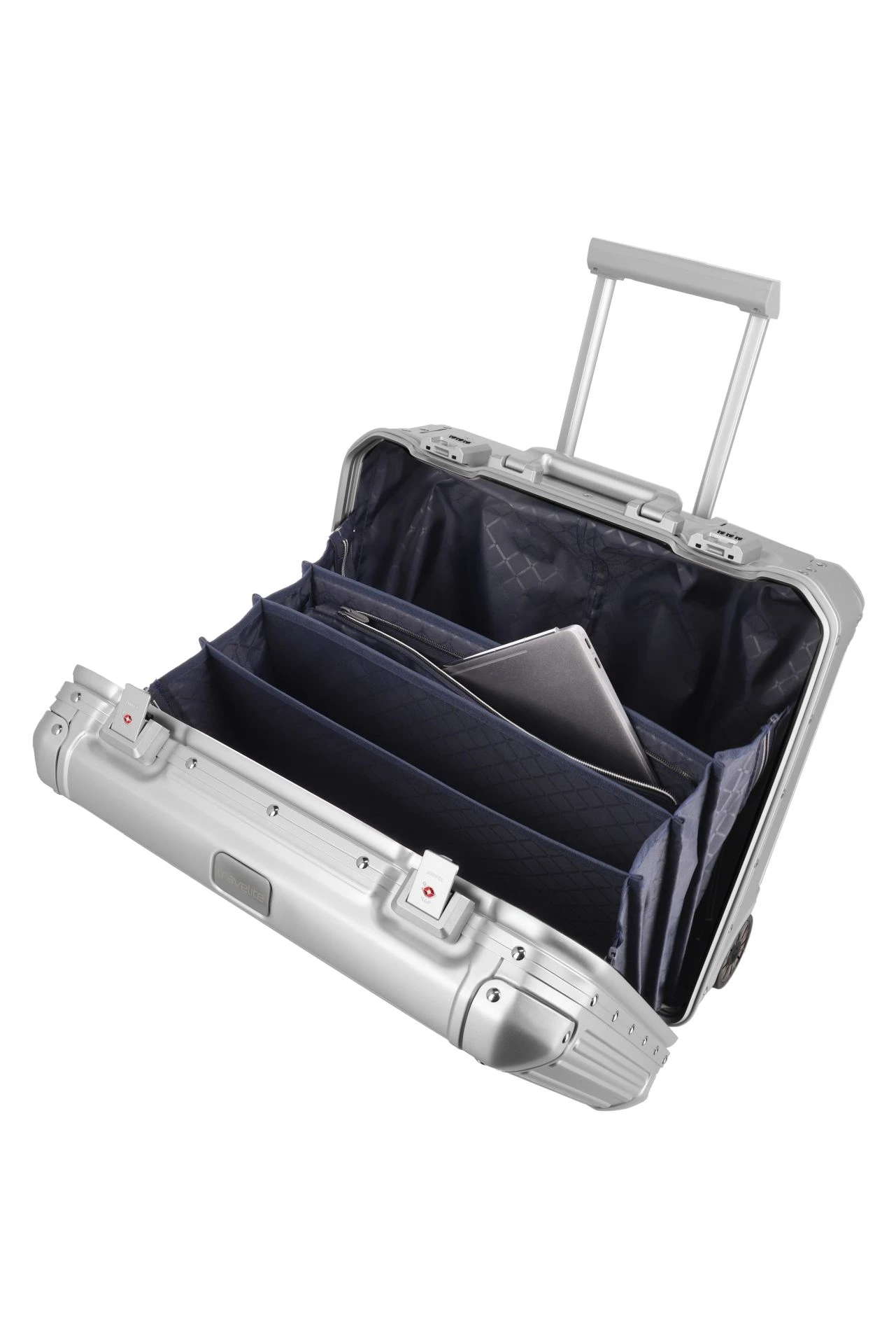 Travelite NEXT Business Trolley - Silber 4 Travelite NEXT Business Trolley - Silber – Bild 2